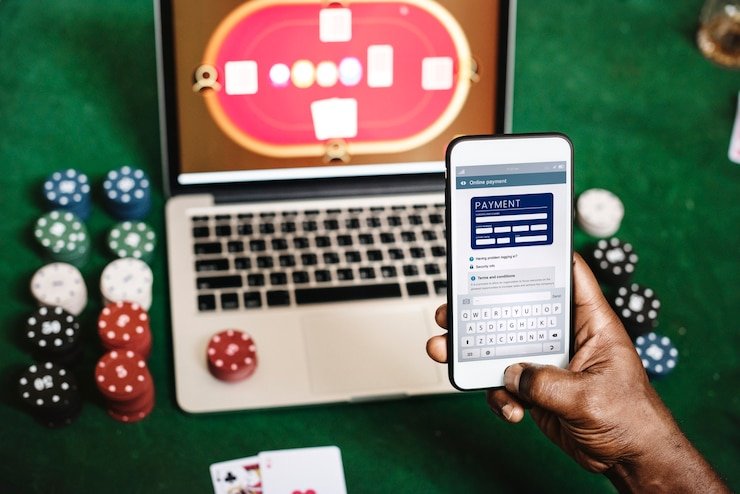 Antarmuka aplikasi mobile mom 4d menampilkan taruhan olahraga dan kasino langsung
